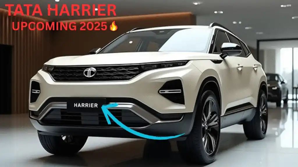 Tata Harrier 2025 SUV in showroom โ Upcoming Tata Harrier facelift with bold design
