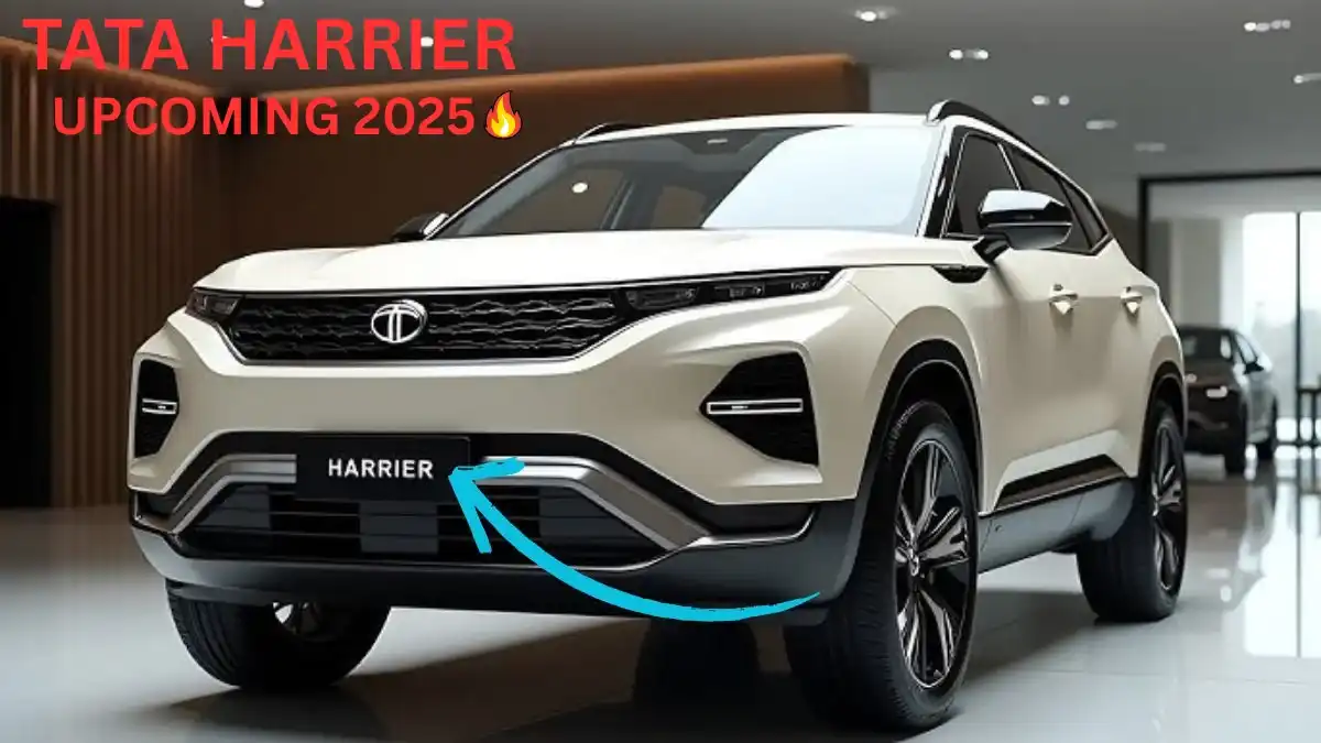 Tata Harrier 2025 SUV in showroom – Upcoming Tata Harrier facelift with bold design